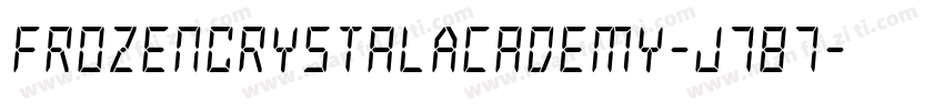 FrozenCrystalAcademy-J787字体转换