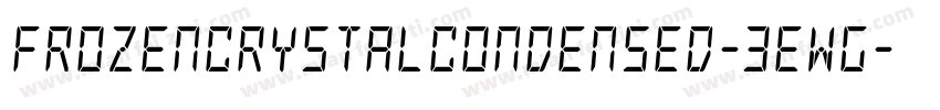 FrozenCrystalCondensed-3EWG字体转换