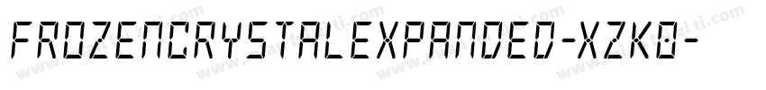 FrozenCrystalExpanded-xzK0字体转换