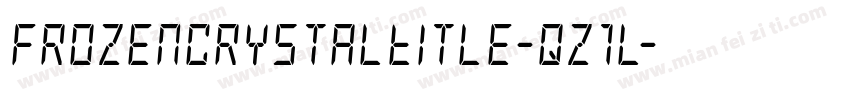 FrozenCrystalTitle-qz1l字体转换