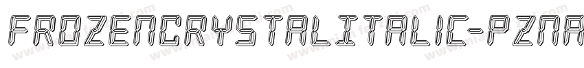 FrozenCrystalItalic-pzna字体转换