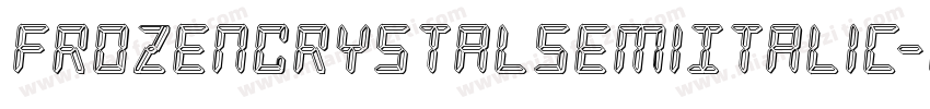 FrozenCrystalSemiItalic-lynZ字体转换
