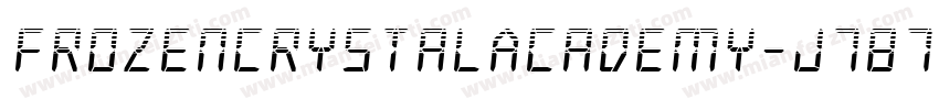 FrozenCrystalAcademy-J787字体转换