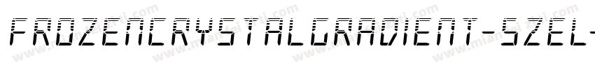 FrozenCrystalGradient-5ZEL字体转换