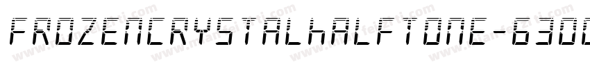 FrozenCrystalHalftone-63Oo字体转换