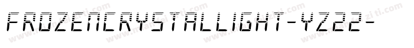 FrozenCrystalLight-yz22字体转换