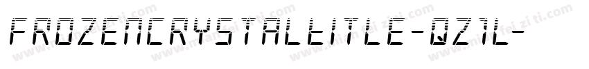 FrozenCrystalTitle-qz1l字体转换