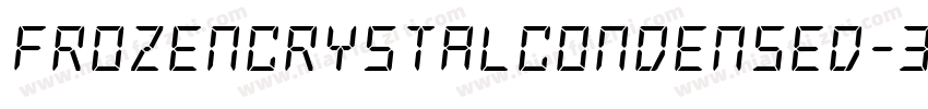 FrozenCrystalCondensed-3EWG字体转换