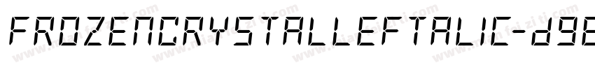 FrozenCrystalLeftalic-D96m字体转换