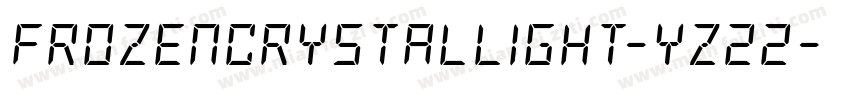 FrozenCrystalLight-yz22字体转换