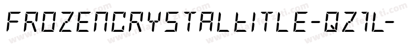 FrozenCrystalTitle-qz1l字体转换