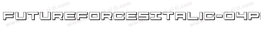 FutureForcesItalic-O4Pe字体转换