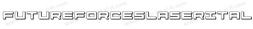 FutureForcesLaserItalic-3Dr3字体转换