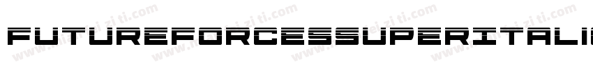 FutureForcesSuperItalic-qPDr字体转换
