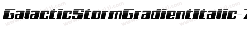 GalacticStormGradientItalic-7xVl字体转换