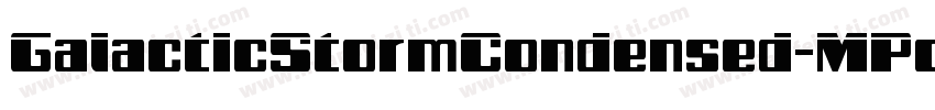 GalacticStormCondensed-MPox字体转换