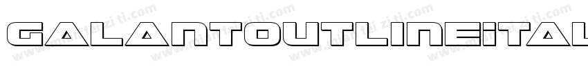 GalantOutlineItalic-l1Re字体转换