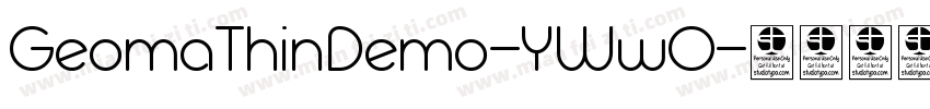 GeomaThinDemo-YWwO字体转换