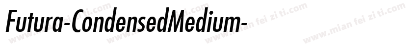 Futura-CondensedMedium字体转换