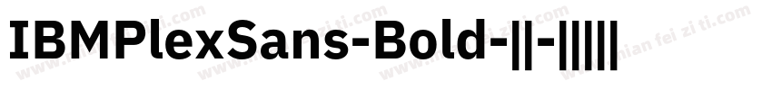 IBMPlexSans-Bold-粗体字体转换