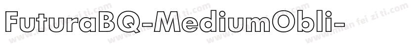 FuturaBQ-MediumObli字体转换
