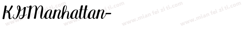 KGManhattan字体转换