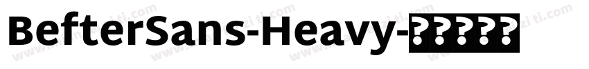 BefterSans-Heavy字体转换
