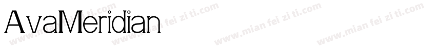 AvaMeridian字体转换