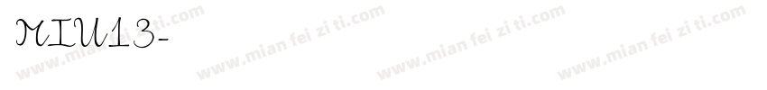 小米MIU13字体转换