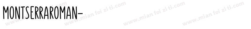 montserraroman字体转换