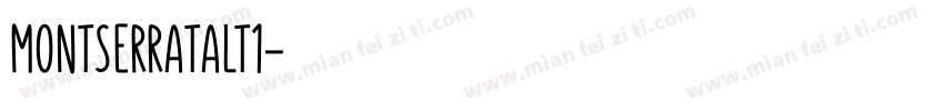 montserratalt1字体转换