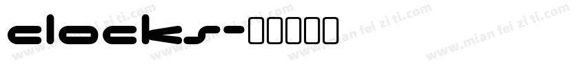 CLOCKS字体转换