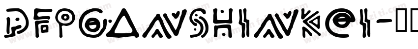 DFPGanShinKei字体转换