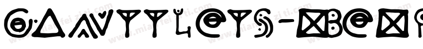 Ganttlets-X3EXP字体转换