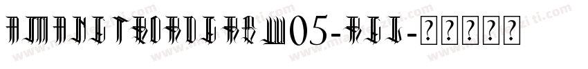 AmanetBordersW05-Reg字体转换