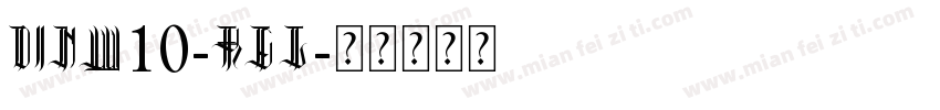 DINW10-Reg字体转换