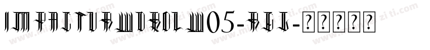 ImpactURWDBolW05-Reg字体转换