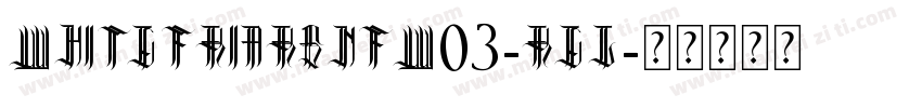 WhitefriarsNFW03-Reg字体转换