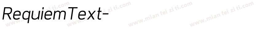 RequiemText字体转换