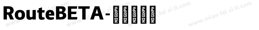 RouteBETA字体转换