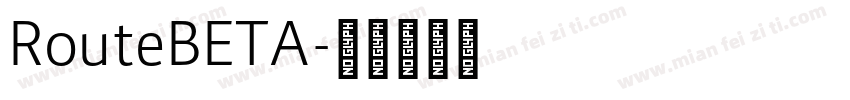 RouteBETA字体转换