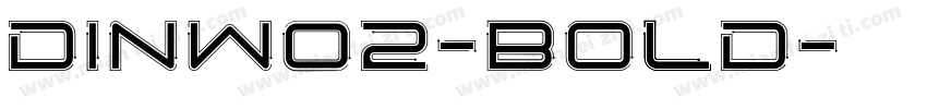 DINW02-Bold字体转换