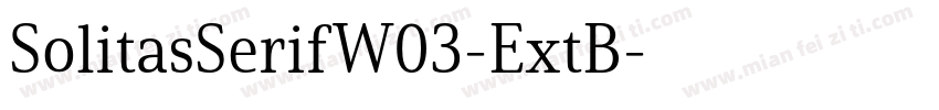 SolitasSerifW03-ExtB字体转换