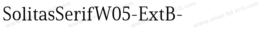 SolitasSerifW05-ExtB字体转换