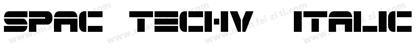 Spac3Techv17Italic-p字体转换
