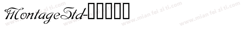 MontageStd字体转换