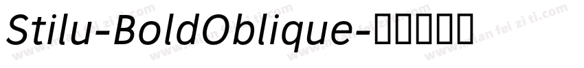 Stilu-BoldOblique字体转换