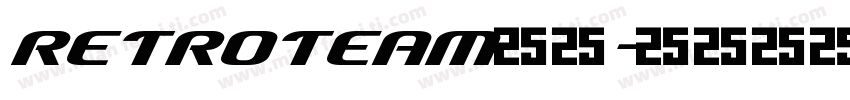 RetroTeam字体字体转换