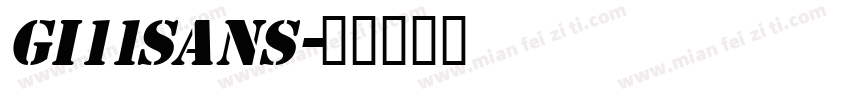 Gi11Sans字体转换