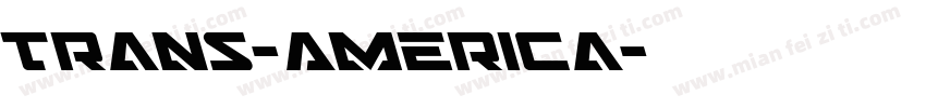 Trans-America字体转换